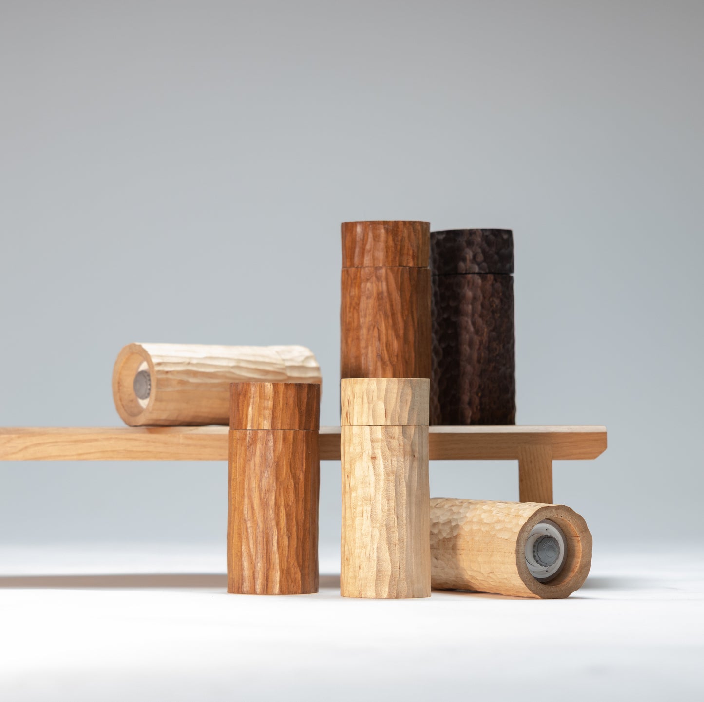 Carved pepper/salt mill